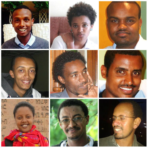Journalists Tesfalem Weldyes, Asmamaw Haile Giorigis, and Edom Kassaye, and bloggers Mahlet Fantahun, Abel Wabela, Befeqadu Hailu, Zelalem Kebret, Atenaf Berahene and Natnael Feleke have been imprisoned since April.